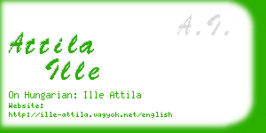 attila ille business card